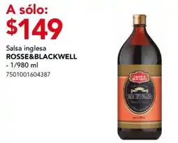 City Club Salsa inglesa ROSSE & BLACKWELL oferta