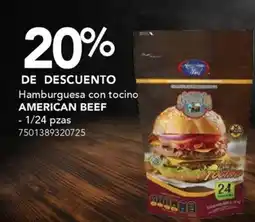 City Club Hamburguesa con tocino AMERICAN BEEF oferta