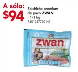City Club Salchicha premium de pavo ZWAN oferta