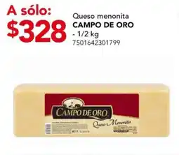 City Club Queso menonita CAMPO DE ORO oferta