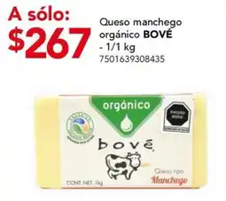 City Club Queso manchego orgánico BOVÉ oferta