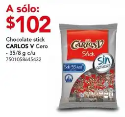 City Club Chocolate stick CARLOS V Cero oferta