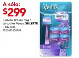 City Club Rastrillo Breeze más 5 cartuchos Venus GILLETTE oferta