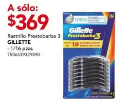 City Club Rastrillo Prestobarba 3 Prestobarbaz GILLETTE oferta