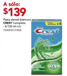 City Club Pasta dental blancura CREST Complete oferta