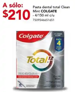 City Club Pasta dental total Clean Mint COLGATE oferta