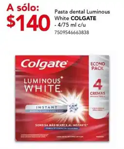 City Club Pasta dental Luminous White COLGATE oferta