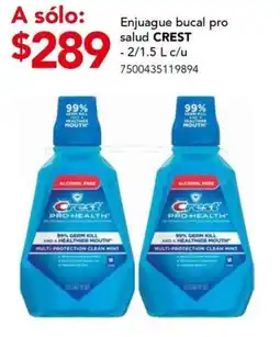 City Club Enjuague bucal pro salud CREST oferta