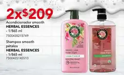 City Club Acondicionador smooth / Shampoo smooth pétalos HERBAL ESSENCES oferta