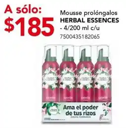 City Club Mousse prolóngalos HERBAL ESSENCES oferta