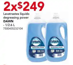 City Club Lavatrastes líquido degreasing power DAWN oferta