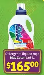 Soriana Híper Mas color - detergente líquido ropa oferta