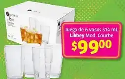 Soriana Híper Libbey - juego de 6 vasos oferta