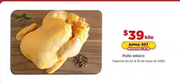 Bodega Aurrerá Pollo entero oferta