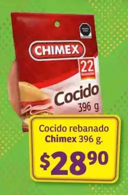 Soriana Híper Cocido rebanado Chimex 396 g oferta