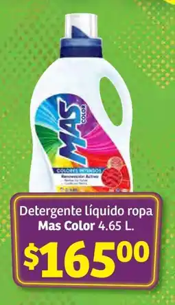Soriana Híper Detergente líquido ropa Mas color 4.65 L oferta