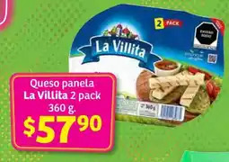 Soriana Híper Queso panela La Villita 2 pack oferta