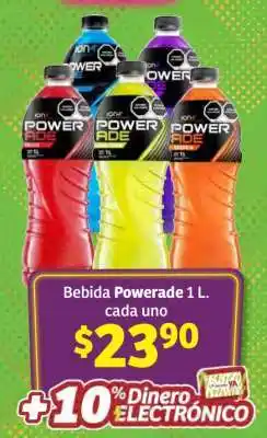 Soriana Híper Bebida Powerade 1 L oferta