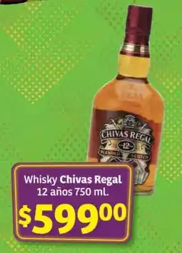 Soriana Híper Whisky Chivas Regal oferta