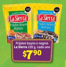 Soriana Súper Frijoles Bayos o Negros La Sierra oferta