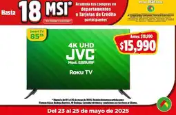 Bodega Aurrerá JVC 4K UHD Roku TV oferta