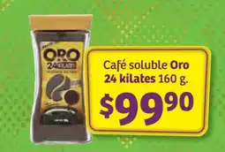 Café soluble Oro 24 kilates