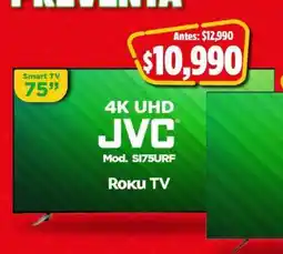 Bodega Aurrerá JVC 4K UHD Smart TV 75 oferta