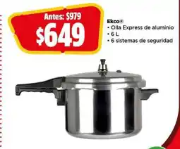 Bodega Aurrerá Ekco Olla Express de aluminio oferta