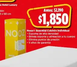 Bodega Aurrerá Nooz Essential Colchón Individual oferta