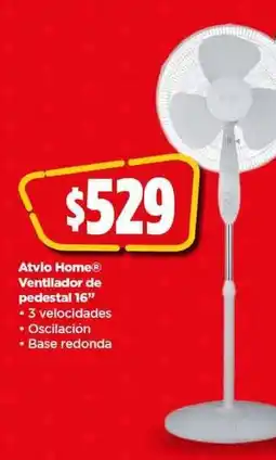 Bodega Aurrerá Atvio Home Ventilador de pedestal 16 oferta