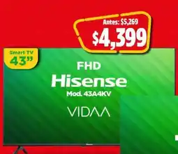 Bodega Aurrerá Hisense Smart TV 43 oferta