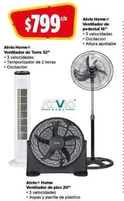 Bodega Aurrerá Atvio Home Ventiladores oferta