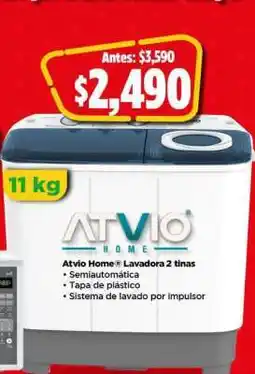 Bodega Aurrerá Atvio Home Lavadora 2 tinas oferta