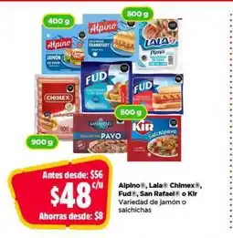 Bodega Aurrerá Alpino , Lala Chilmex , Fud , San Rafael o Kir oferta
