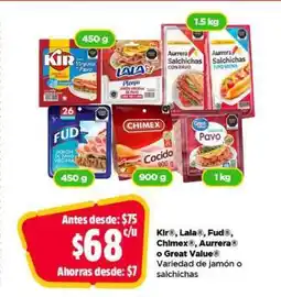 Bodega Aurrerá Kír, Lala, Fud, Chimex, Aurrera o Great Value oferta