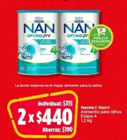 Bodega Aurrerá Nestlé Nan Alimento para niños Etapa 4 oferta