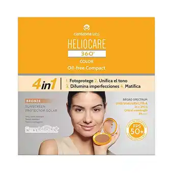 Farmacias Benavides Compacto Oil Free Color Bronze FPS 50+ oferta
