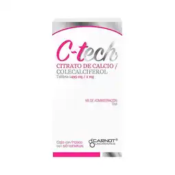 Farmacias Benavides 1,495 mg/2 mg Citrato De Calcio, Colecalciferol oferta
