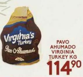 Alsuper Pavo ahumado virginia's turkey kg oferta