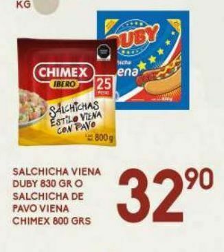 Alsuper Salchicha viena chimex oferta