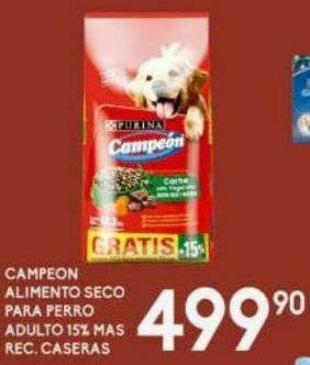 Alimento para perros campeón