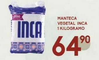 Alsuper Manteca vegetal inca kg oferta