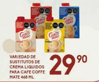 Alsuper Variedad de sustitutos crema liquidos para cafe coffe mate oferta