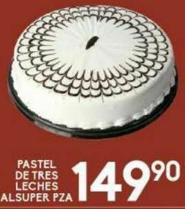 Pastel de tres leches alsuper pza