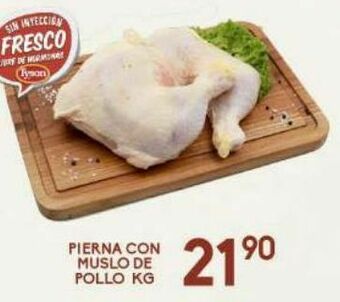 Alsuper Pierna con muslo de pollo kg oferta