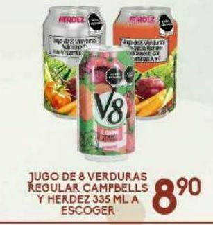 Jugo de 8 verduras campbell's y herdez