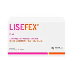 Farmacias Benavides Suplemento Alimenticio contiene Hierro Liposomal, Fibra y Vitamina C oferta