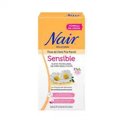 Farmacias Benavides Tiras de Cera Fría Facial Sensible Manzanilla oferta