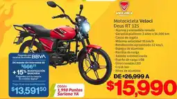 Soriana Híper Motocicleta VELOCI DEUS RT 125 oferta