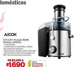 Soriana Híper Extractor de jugos AICOK oferta